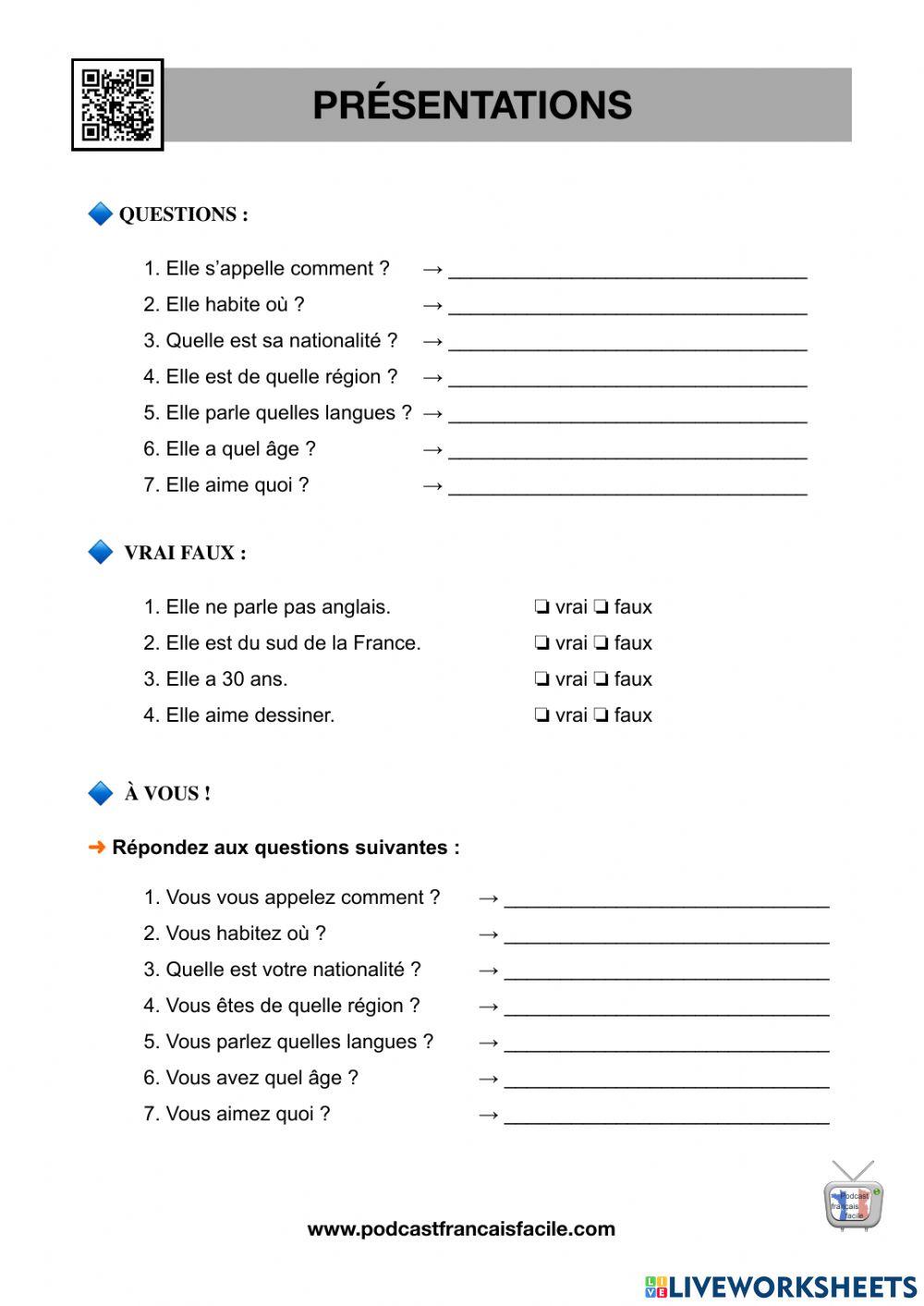 Presentation personelle