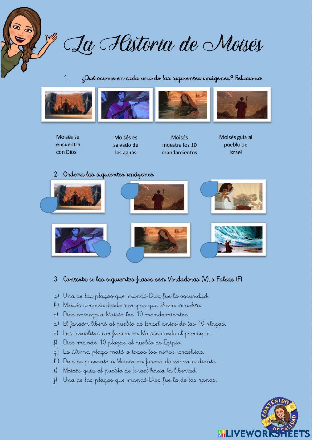 La historia de moisés