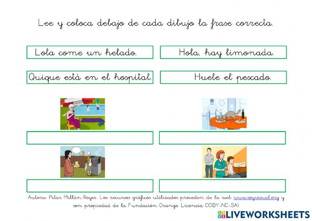 Comprensión de frases