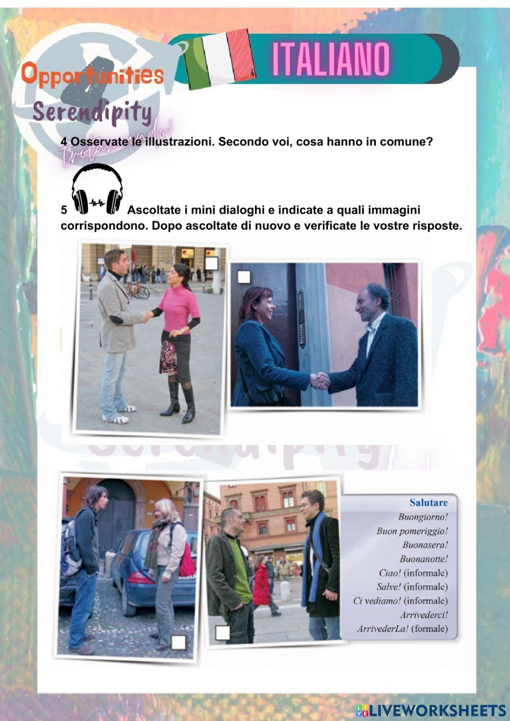 Progetto italiano clase 5