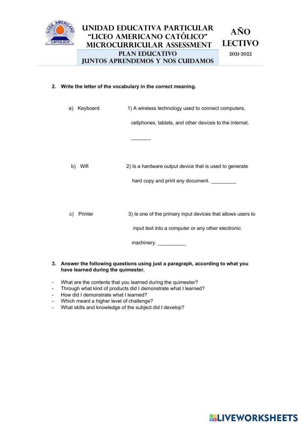 Evaluation-Ninth-1Quimestre