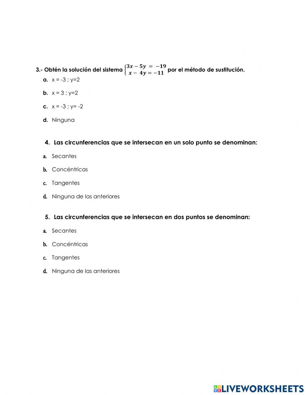 Taller quimestral matematica