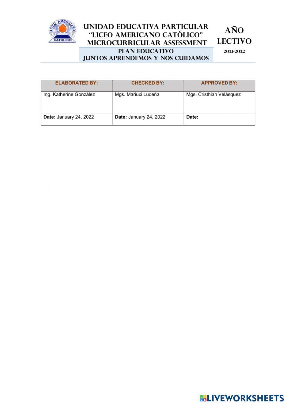 Evaluation-Sixth-1Quimester