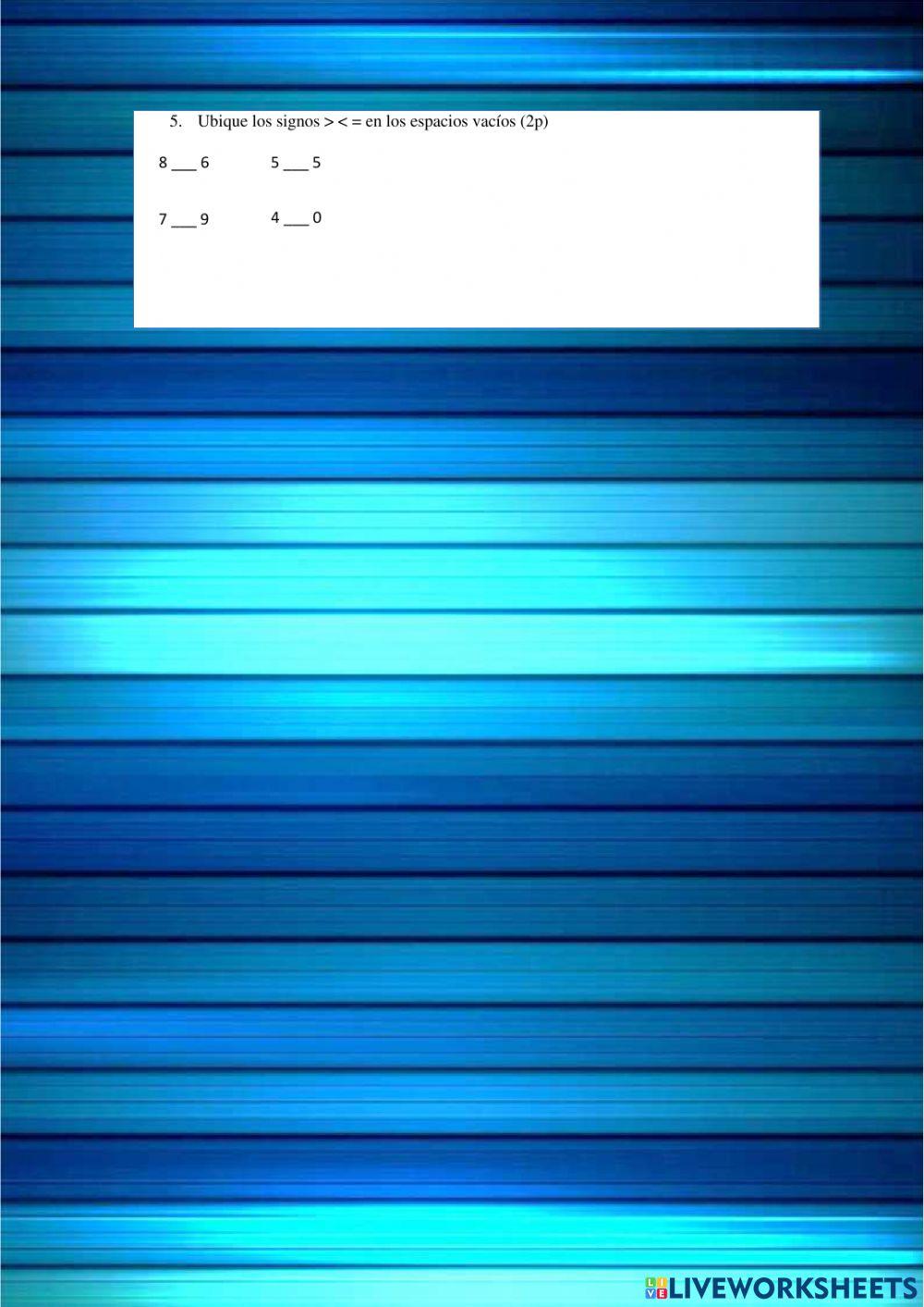 Examen Quimestral Matemáticas