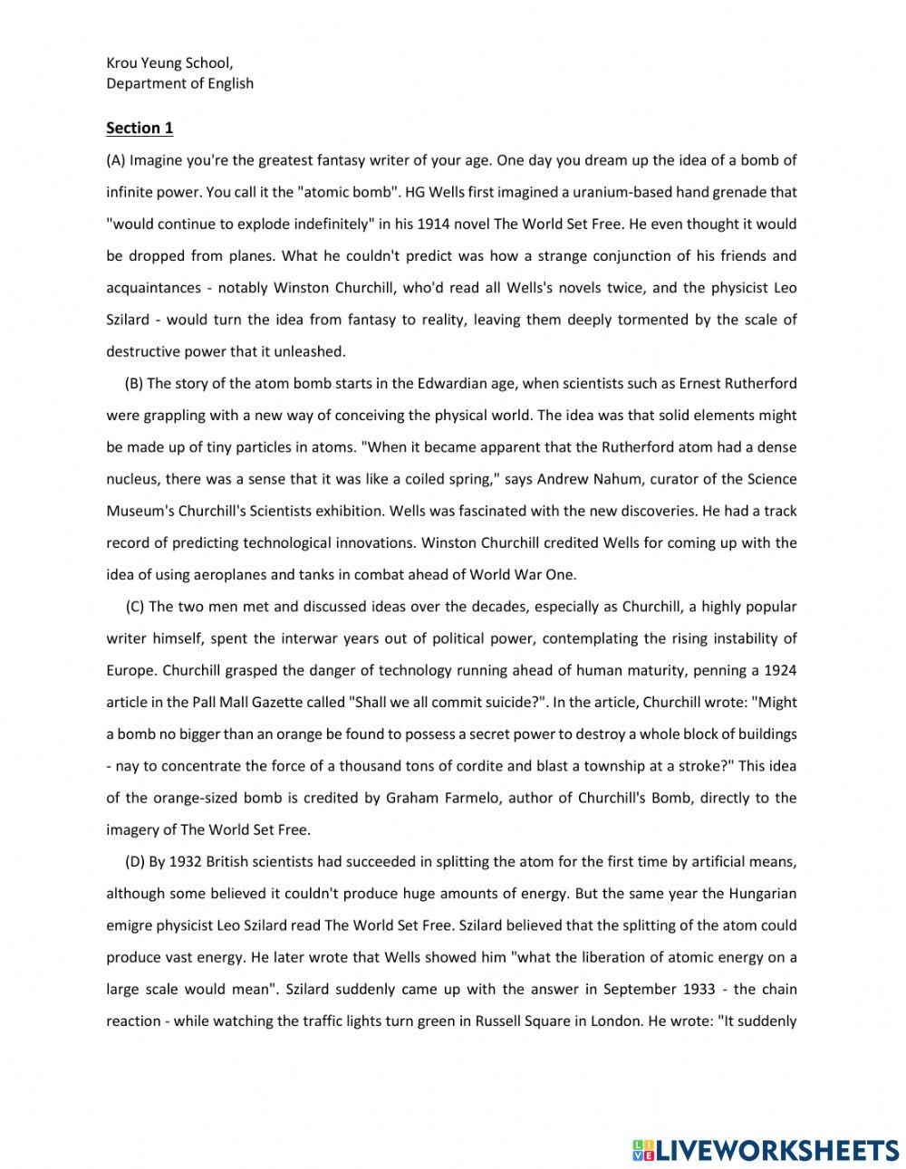 G8 Reading Q1 Quarter 2