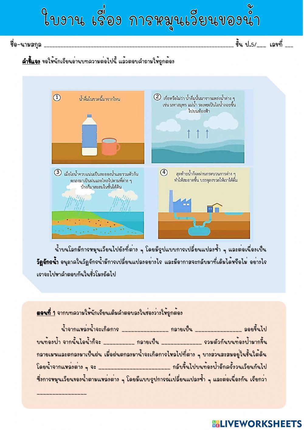 การหมุนเวียนของน้ำ