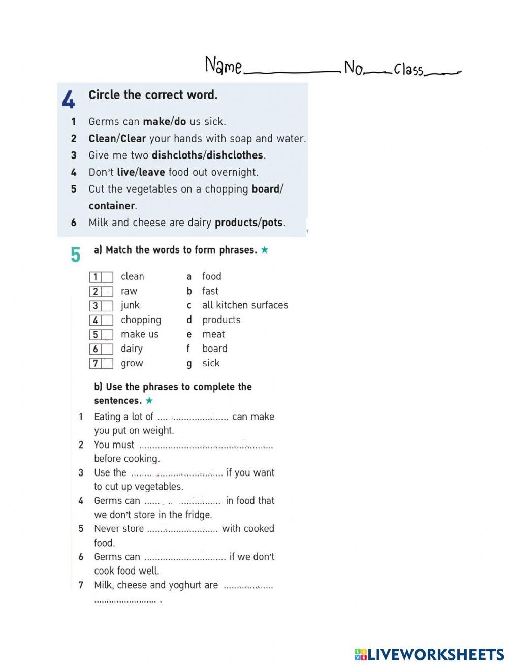 Reading skill 7c spark1 worksheet | Live Worksheets