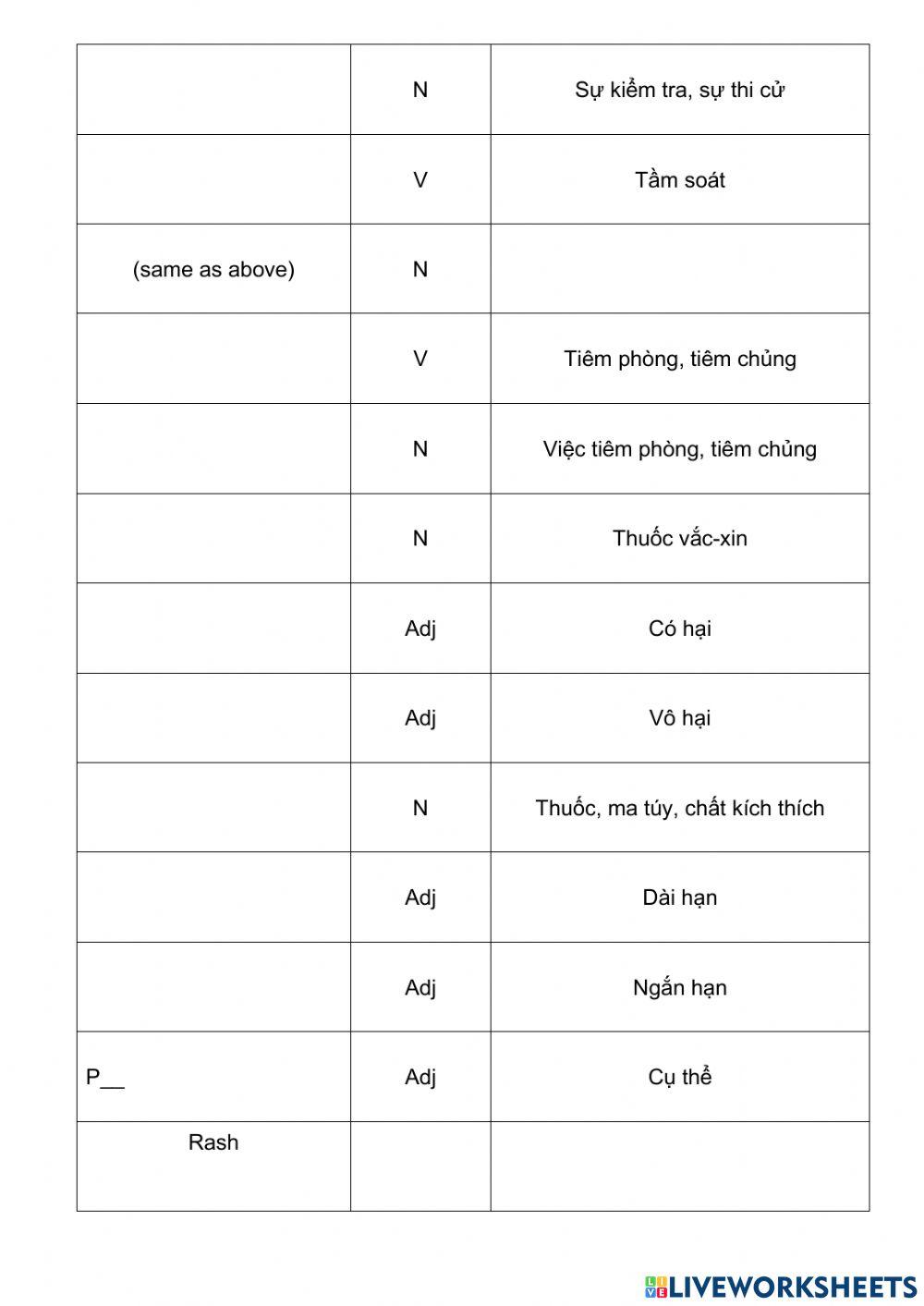 Collins Vocab Test U2