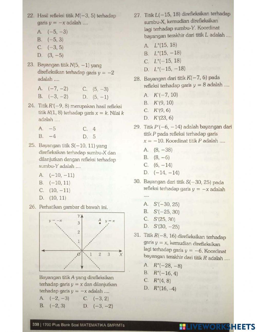 Matematika bab 19 Transformasi geometri