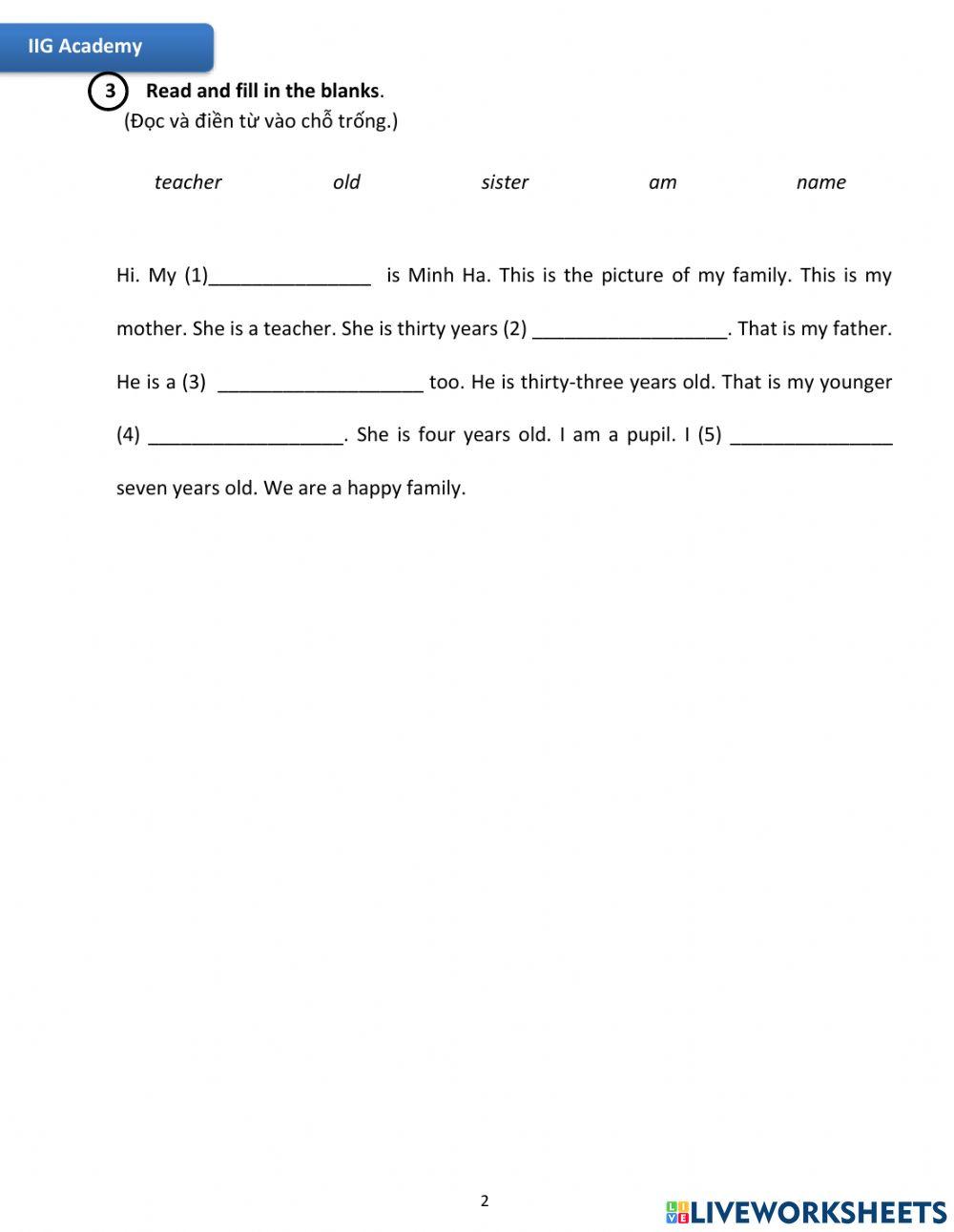 IIG-Grade 3-Worksheet 20