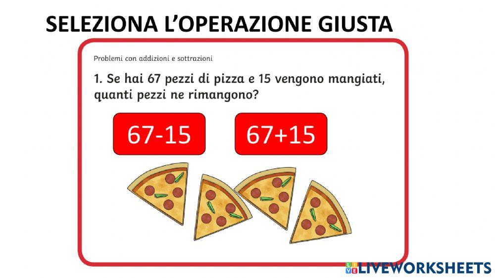 Addizione o sottrazione