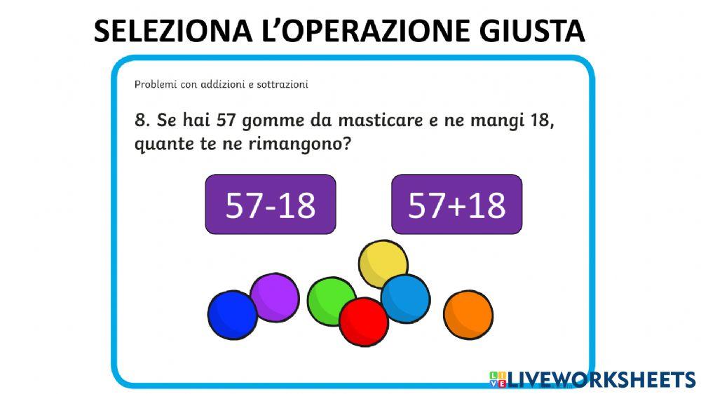 Addizione o sottrazione