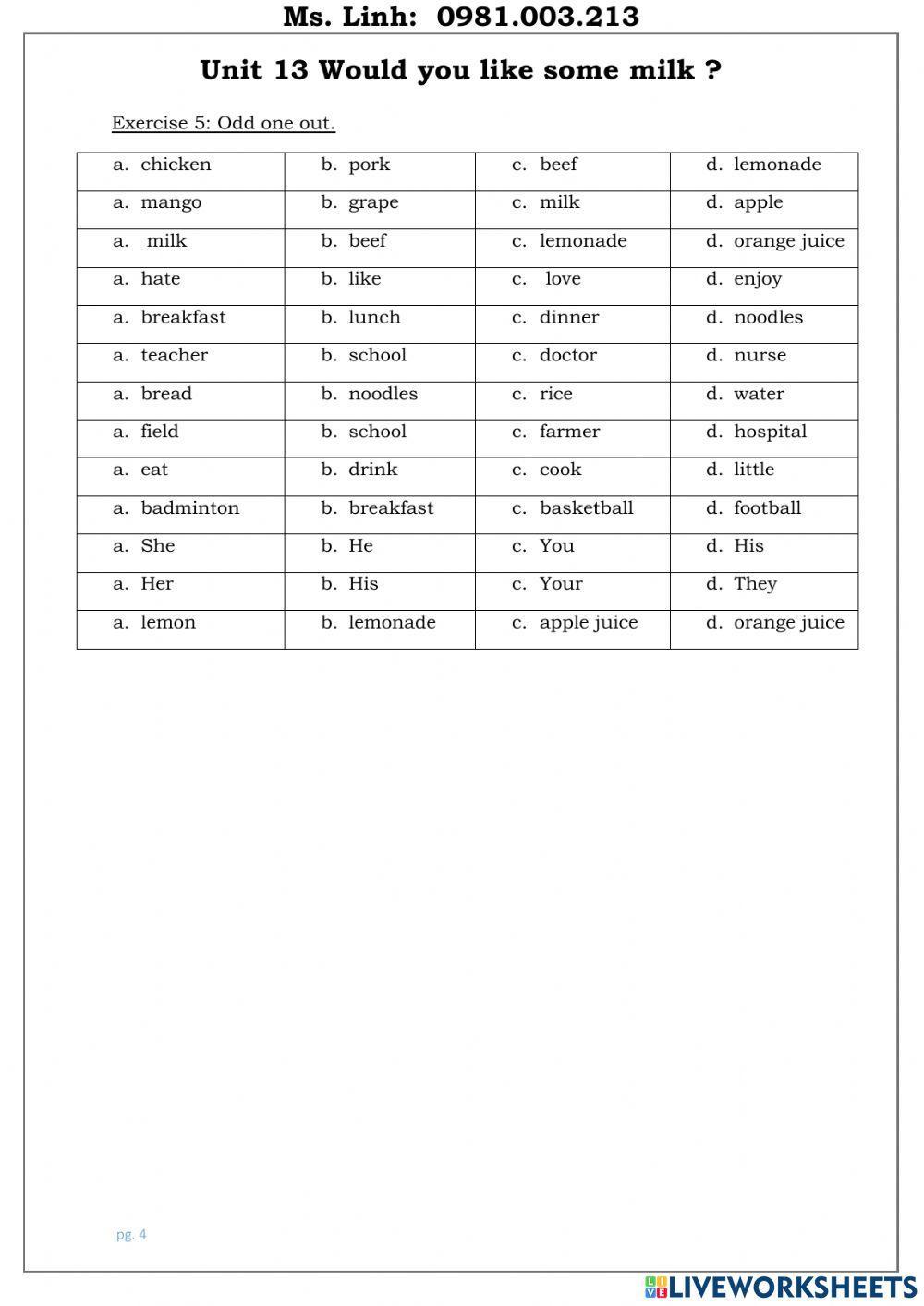 Would you like some rice?