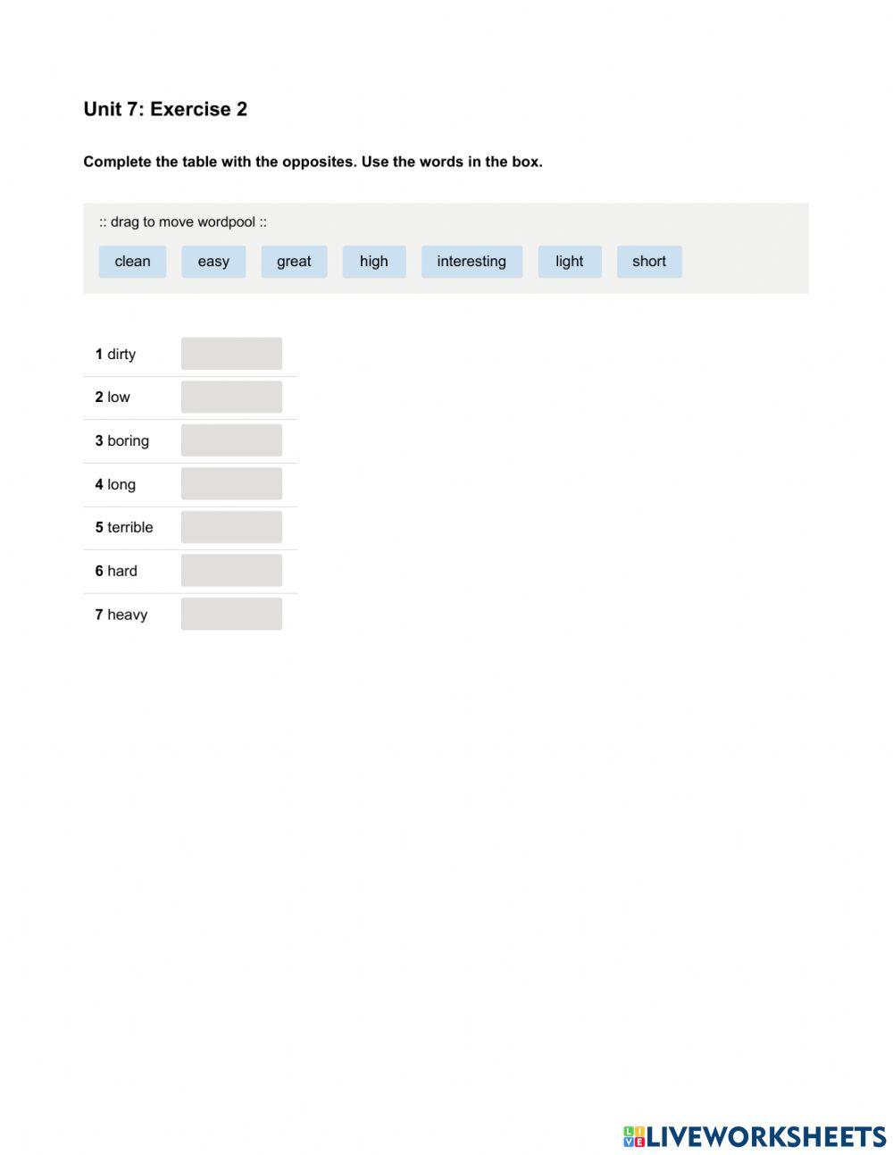 Mindset Foundation - Languague Builder Skills Modules - Unit 7 Ex2
