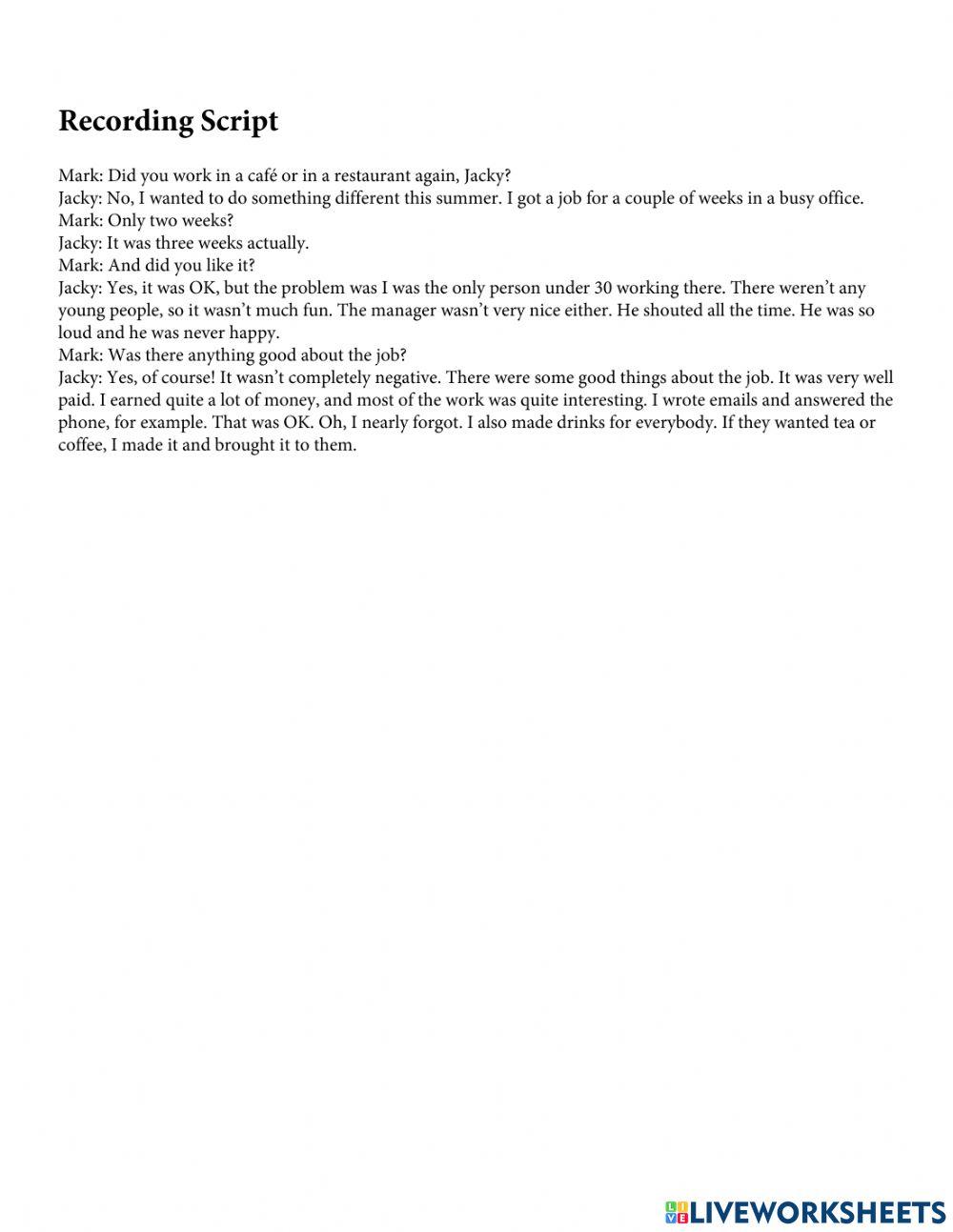 Mindset Foundation - Languague Builder Skills Modules - Unit 7 Ex5