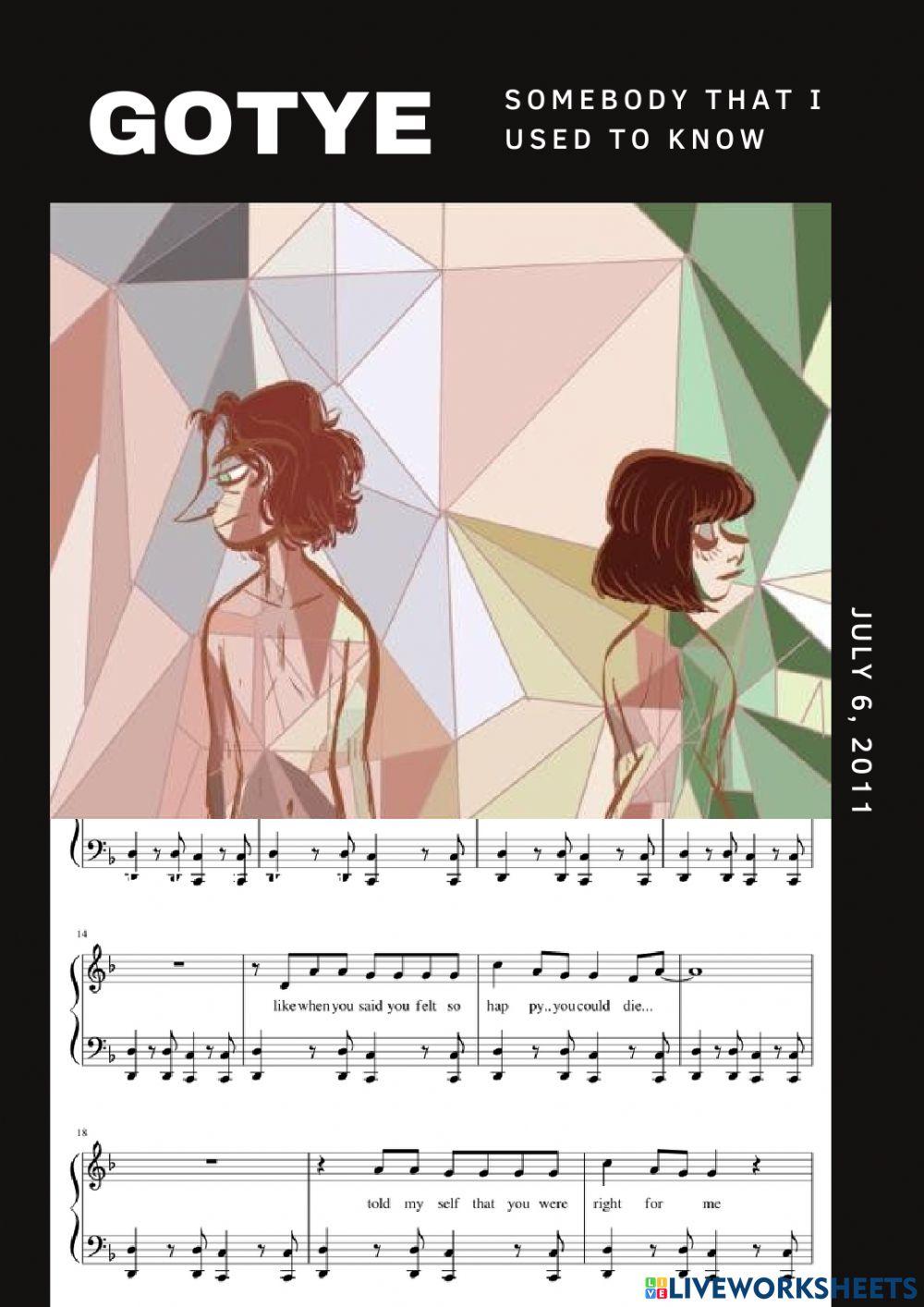 Gotye Somebody That I Used To Know übersetzung Deutsch 1824406 | Gotye - Somebody That I Used To Know
