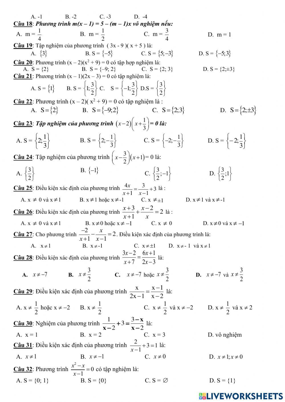 Ôn tập giữa HK2