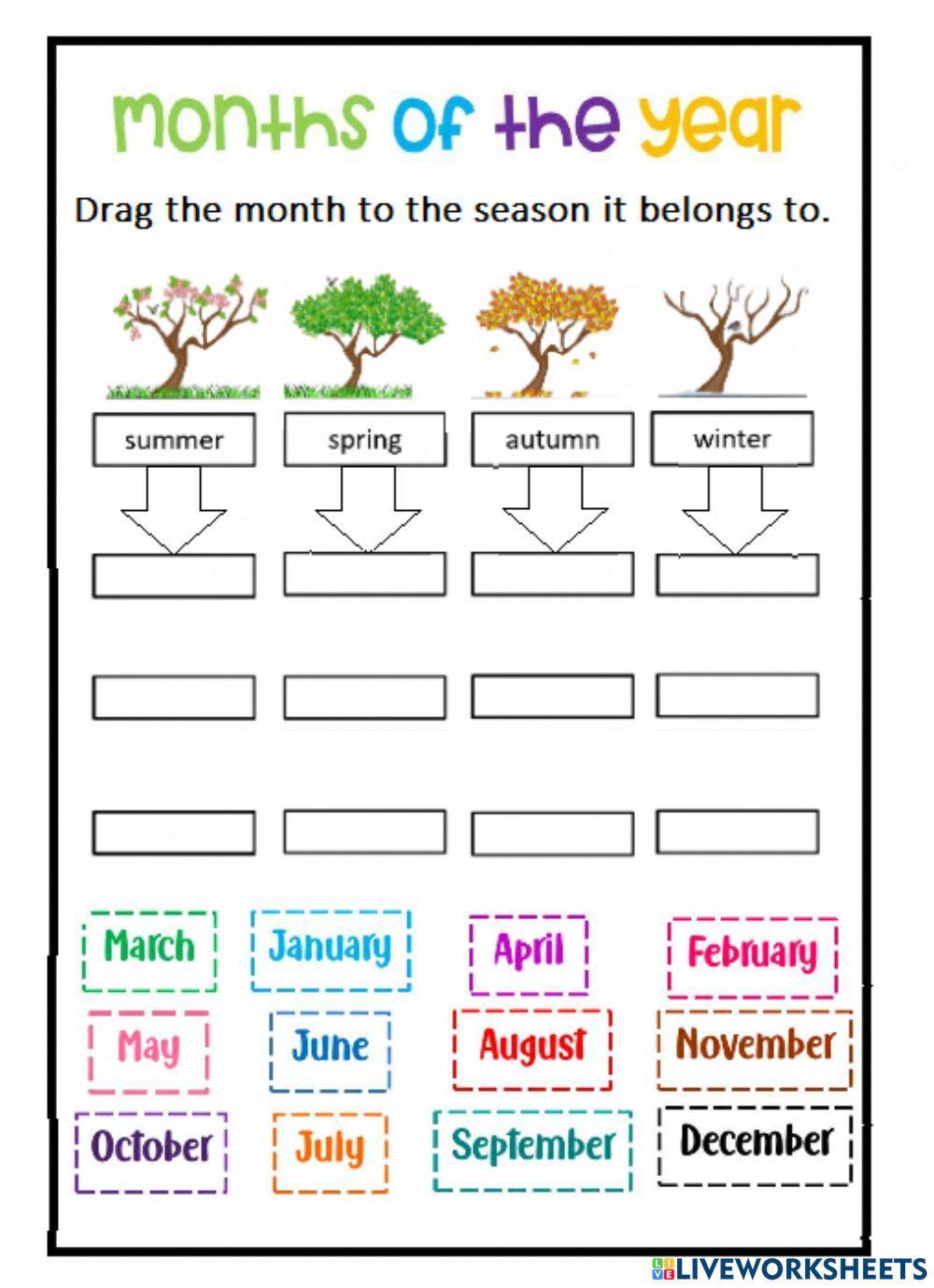 Seasons months of the year. Месяца Worksheets. Months of the year. Month of the YEARSEASONS Worksheets. Seasons and months Worksheets.