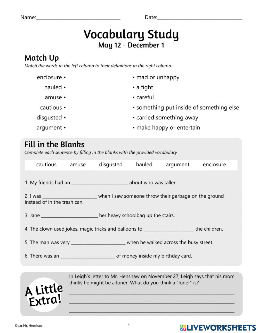 dear-mr-henshaw-worksheet-live-worksheets