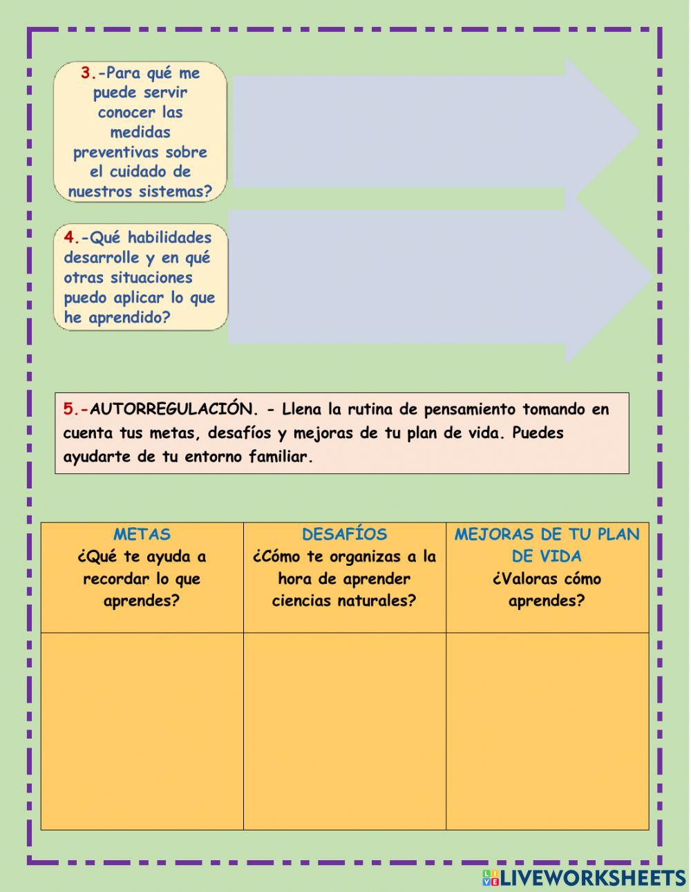 Exámen de Ciencias Naturales