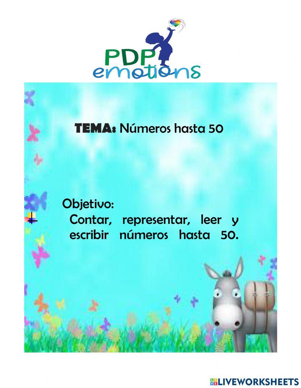 Los númereos hasta el 50