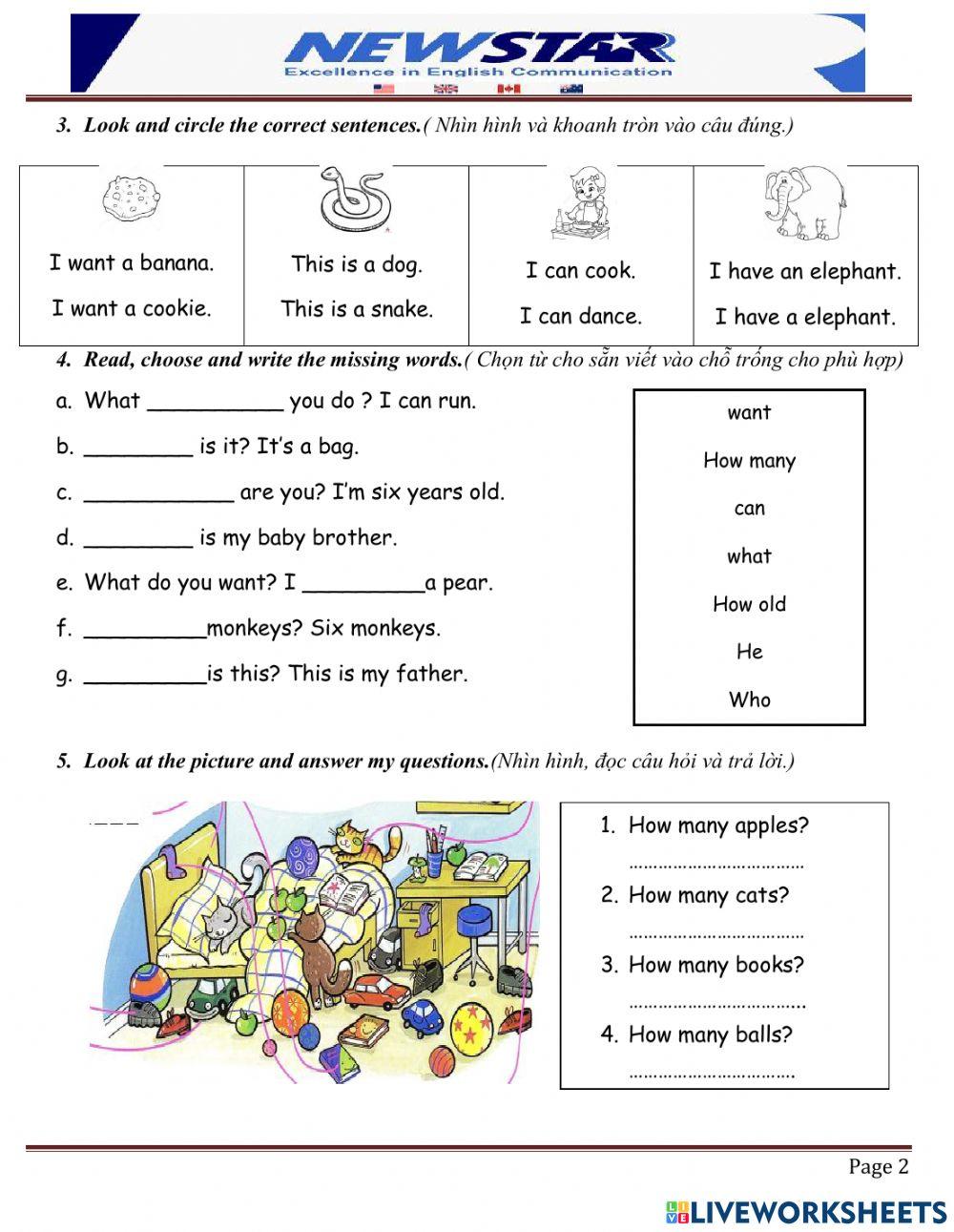 Bài tập Tết 2022 G1