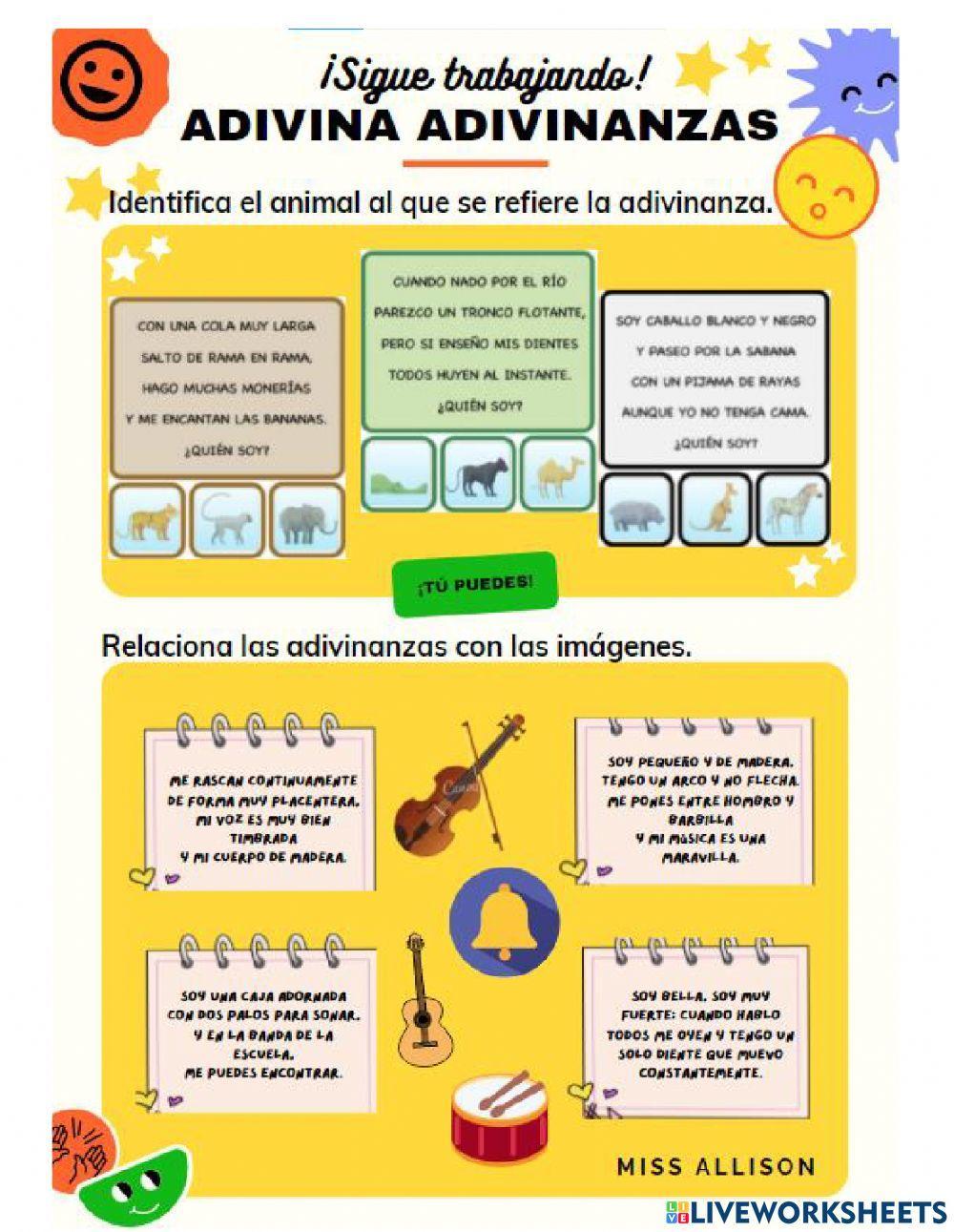 Adivinanzas y trabalenguas