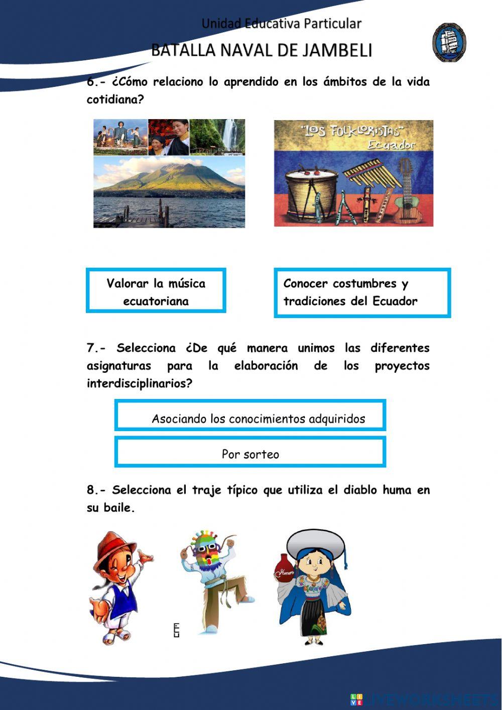 Examen de estudioa sociales