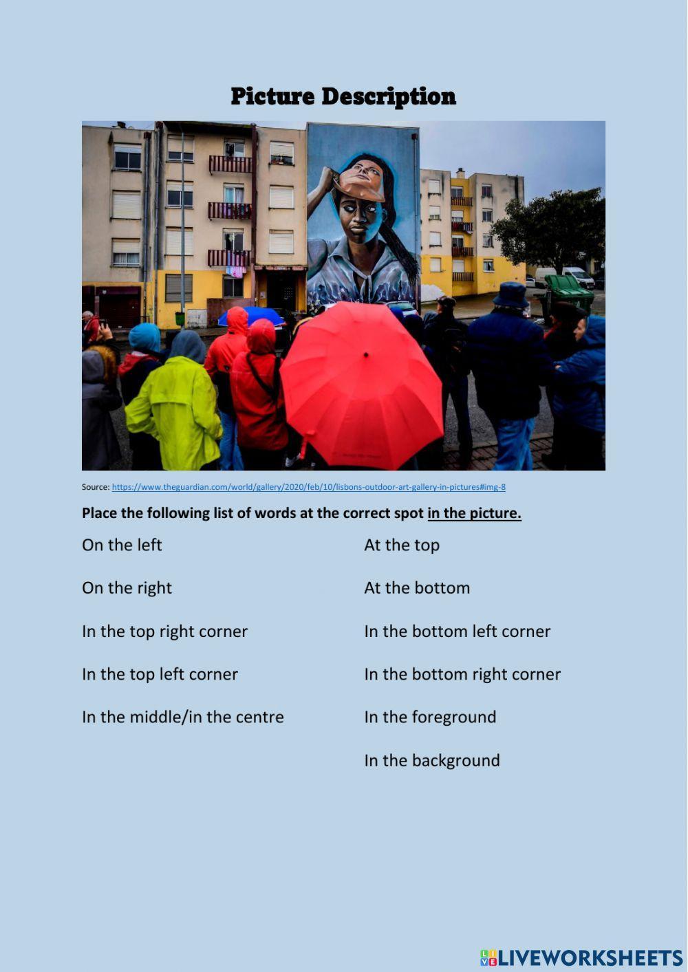 Terms of Picture Description