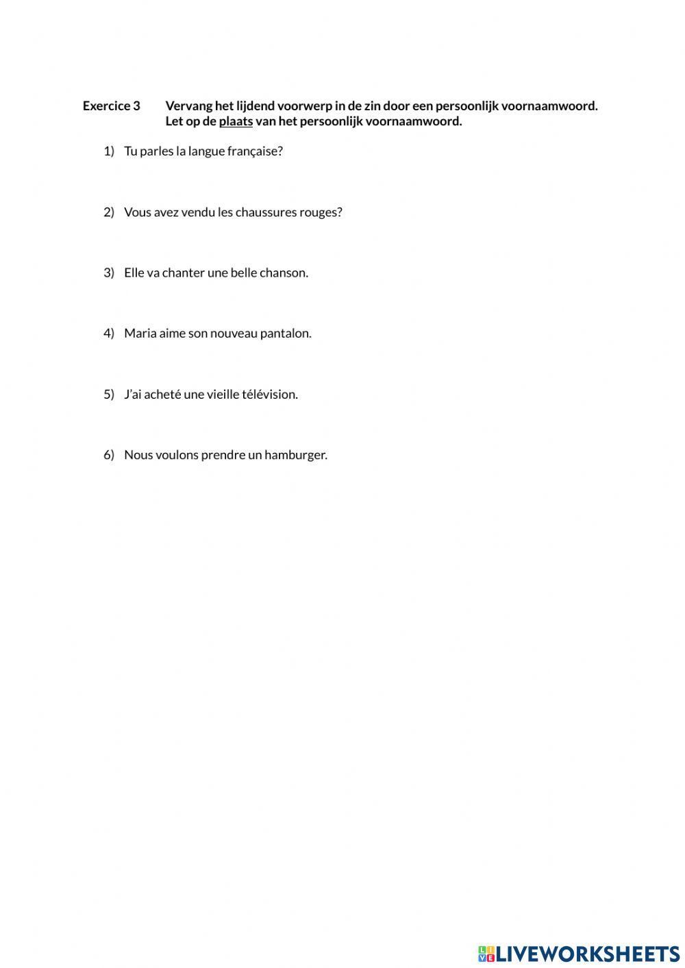 Havo3 Grammaire+Verbes après chapitre 3