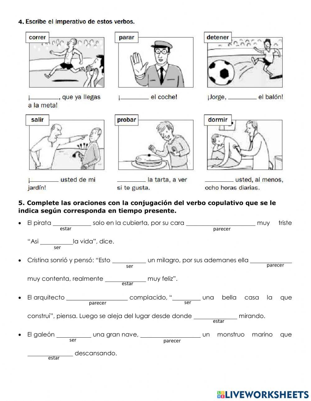 El verbo modos y copulativos