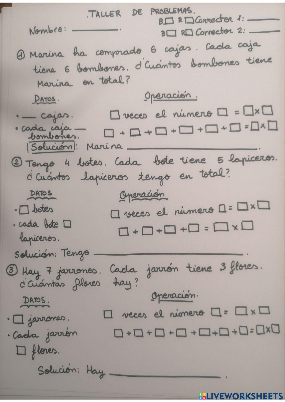 Inicio multiplicación