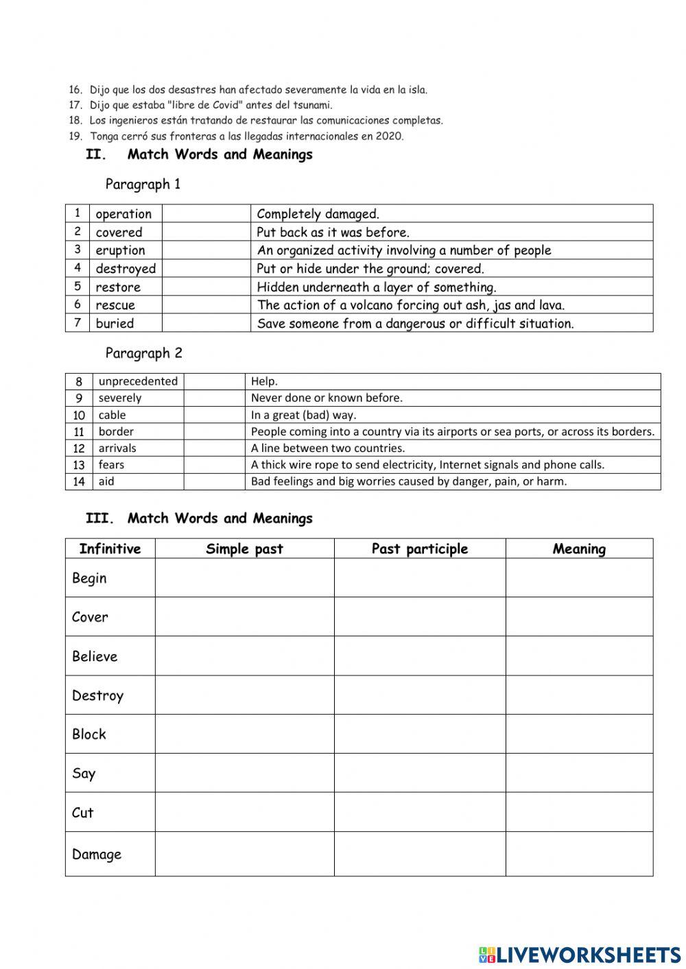 Tonga trying to clean up after tsunami and volcano