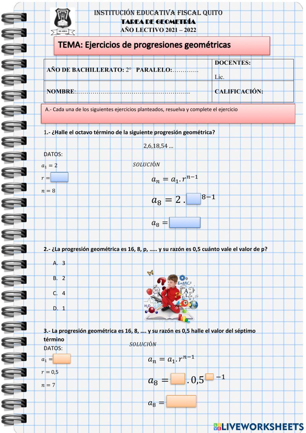 Prueba de Progresiones