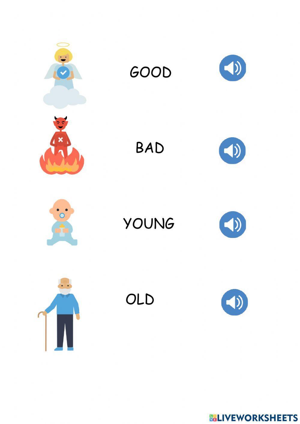 Describing people-opposite adjectives