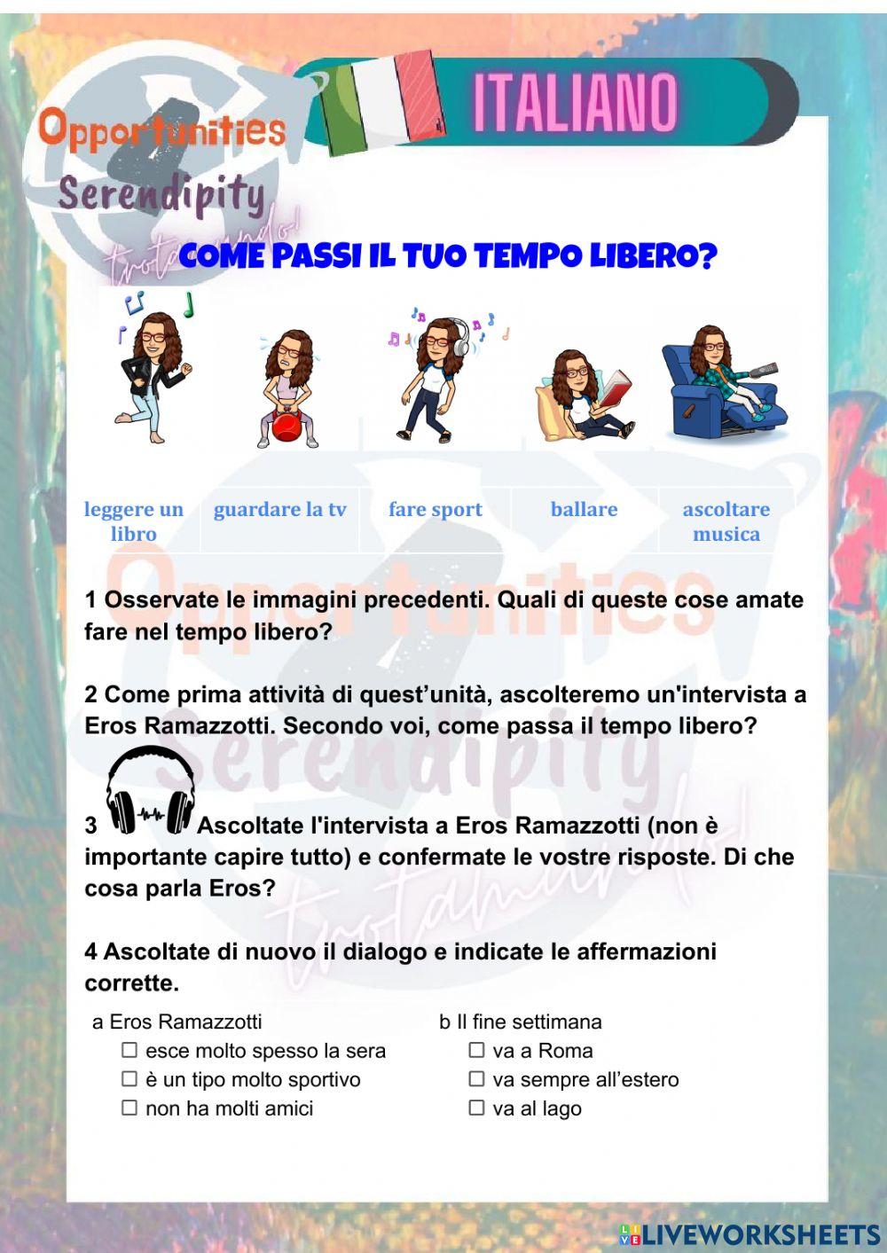 Progetto italiano clase 7