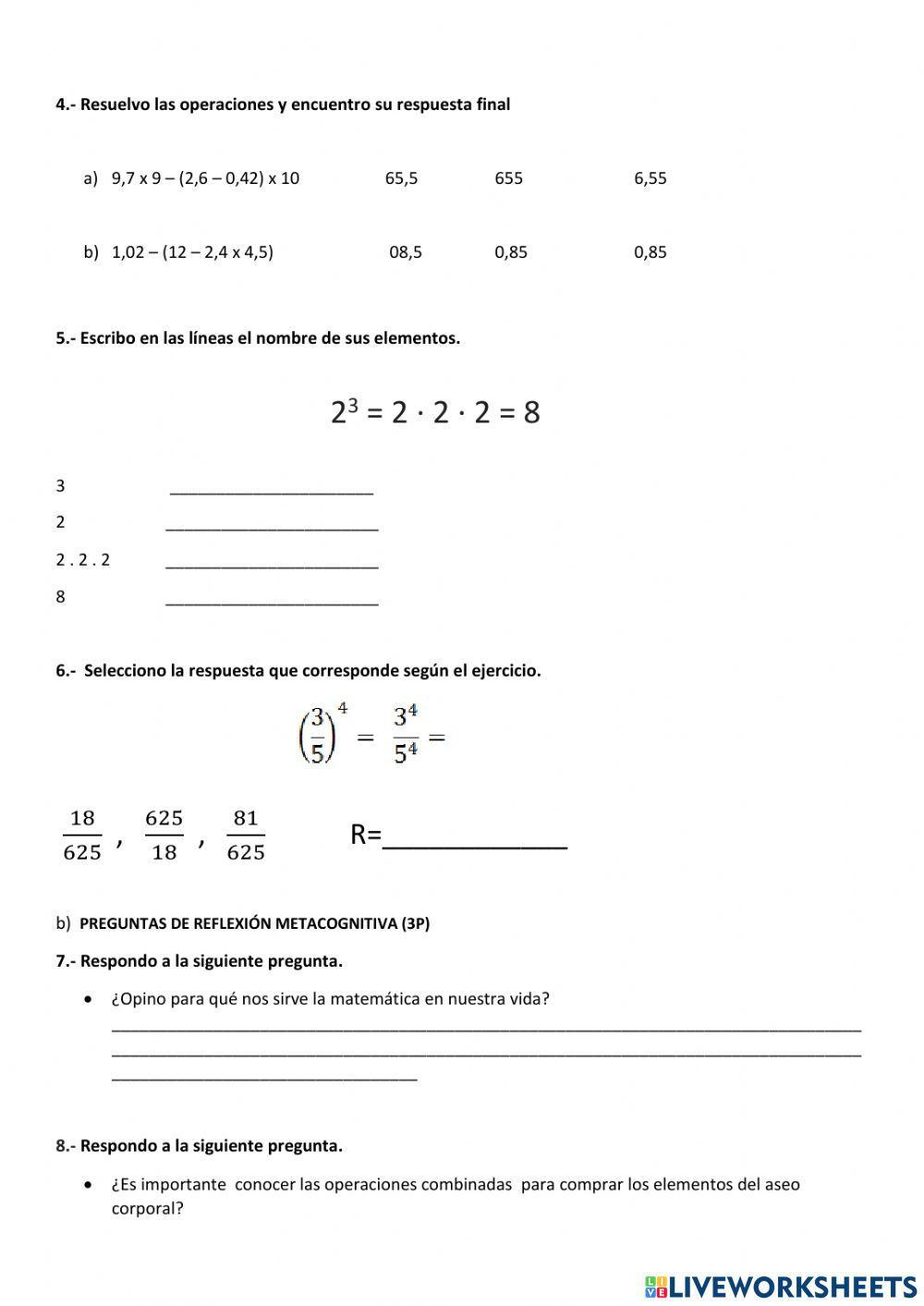 Evaluacion Quimestral