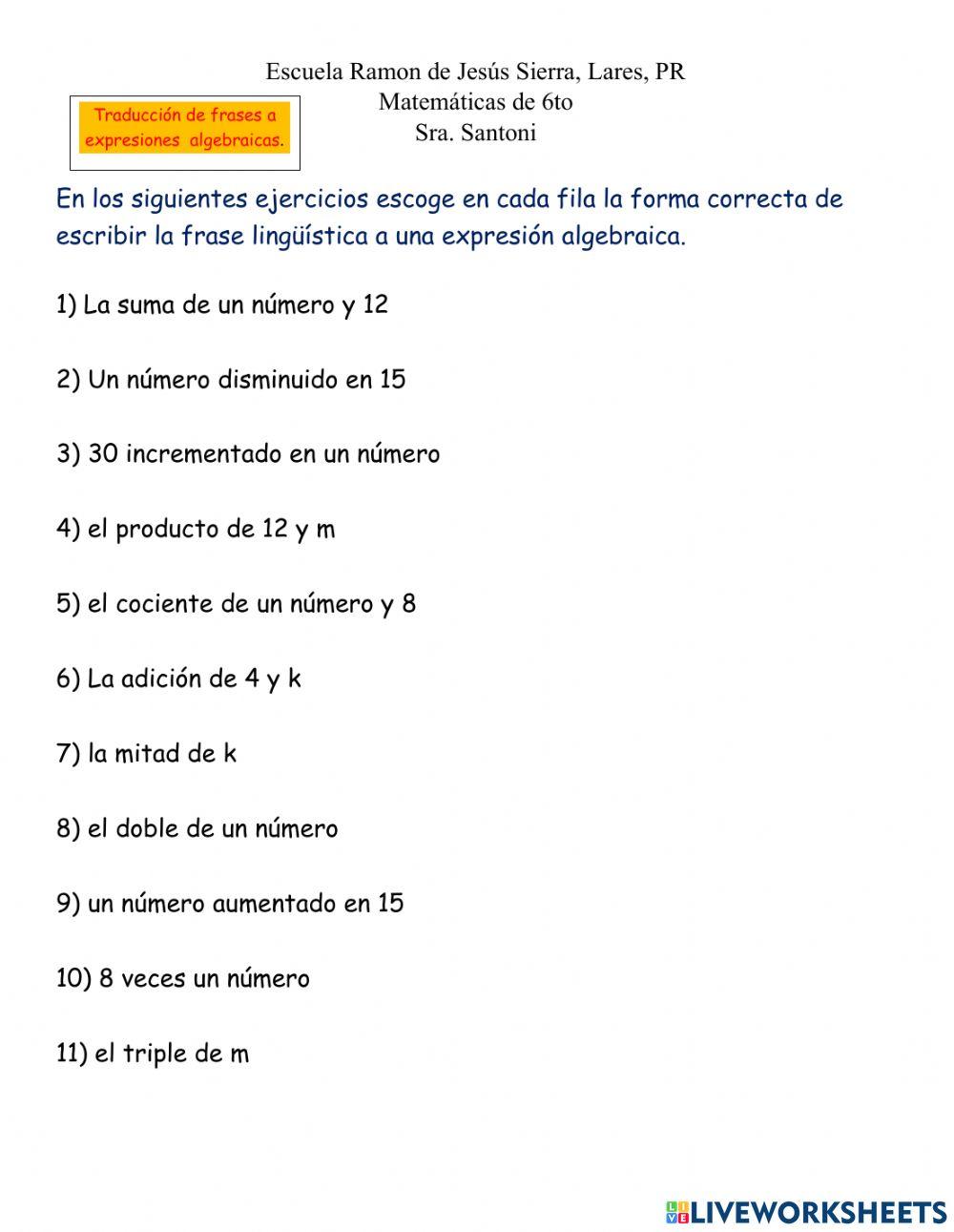 Profesora de Matemáticas