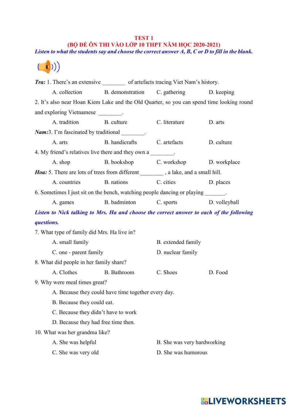 LISTEN TEST 1 E9 Global