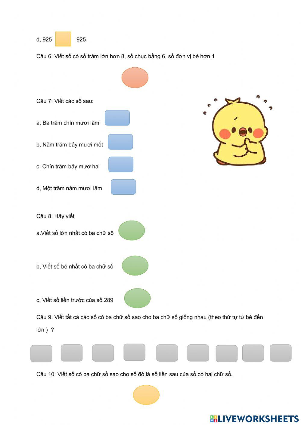 Phiếu bài tập cuối tuần toán lớp 2 - tuần 26