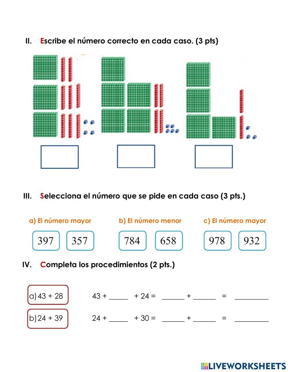 Examen matematicas