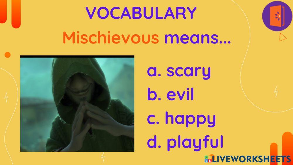 WE DON'T TALK ABOUT BRUNO vocab