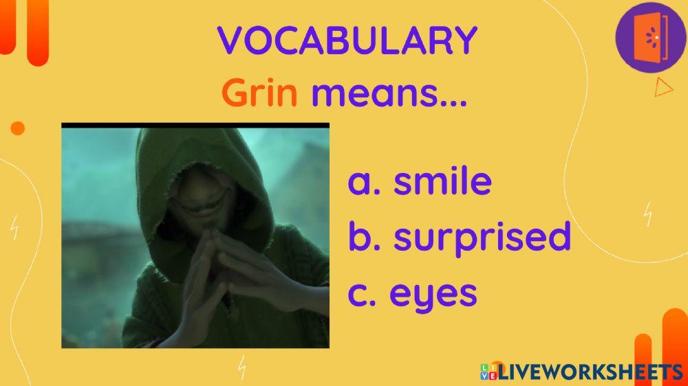 WE DON'T TALK ABOUT BRUNO vocab