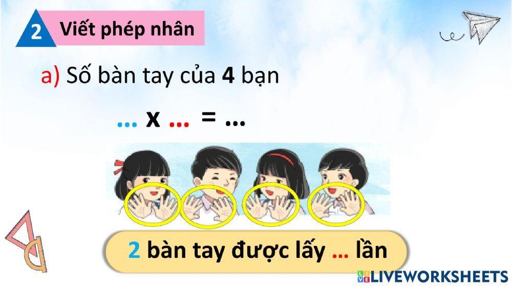 Phép nhân 1,2 - tuần 19