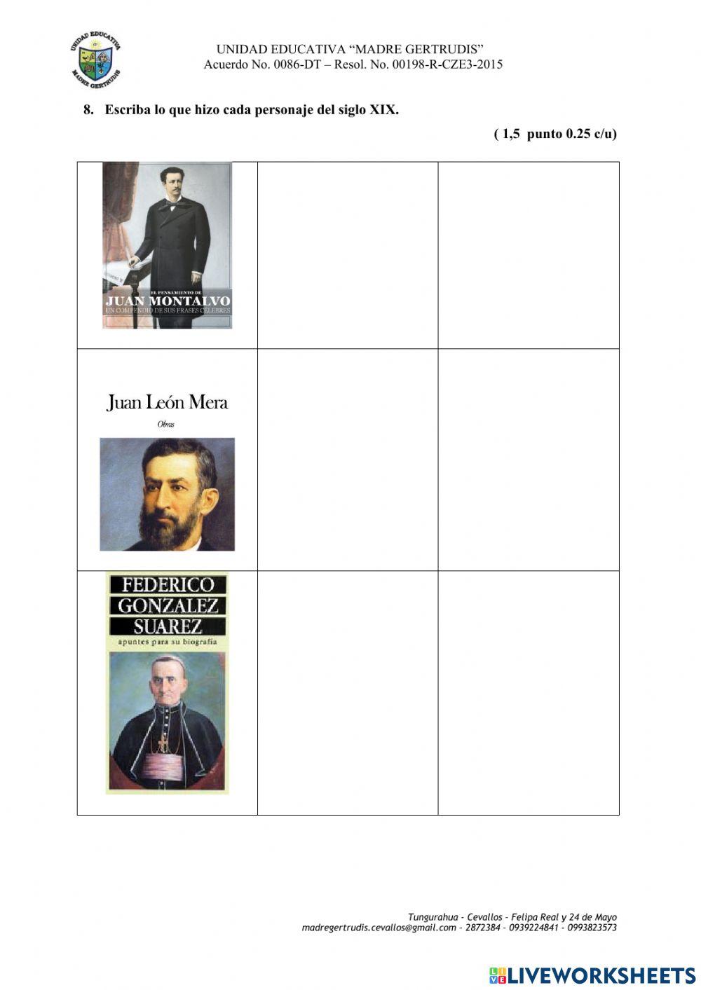 Evaluacion estudios sexto ecuador