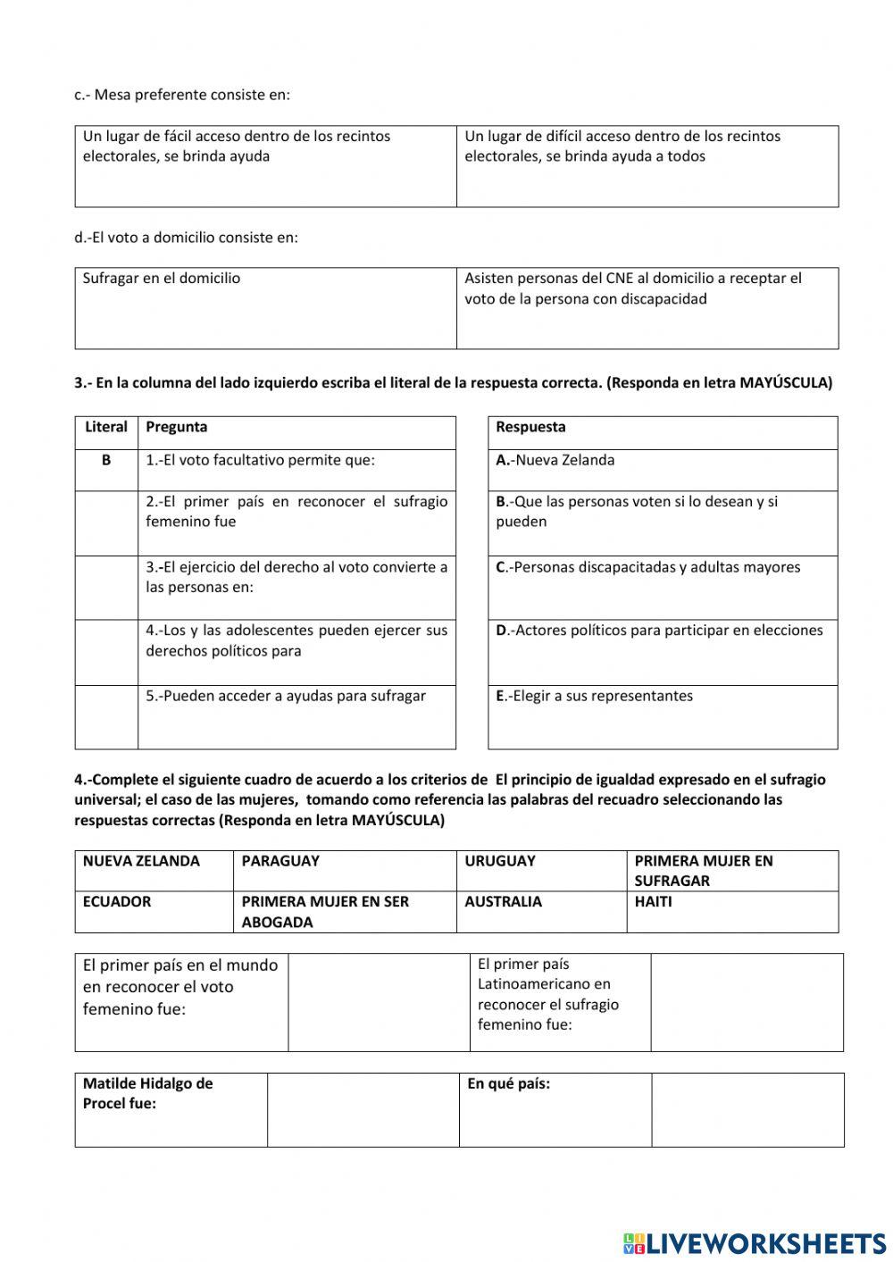 Ciudadanía prueba quimestral