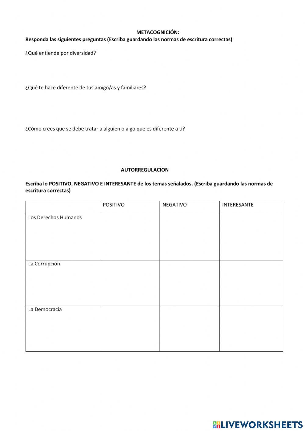 Ciudadanía prueba quimestral