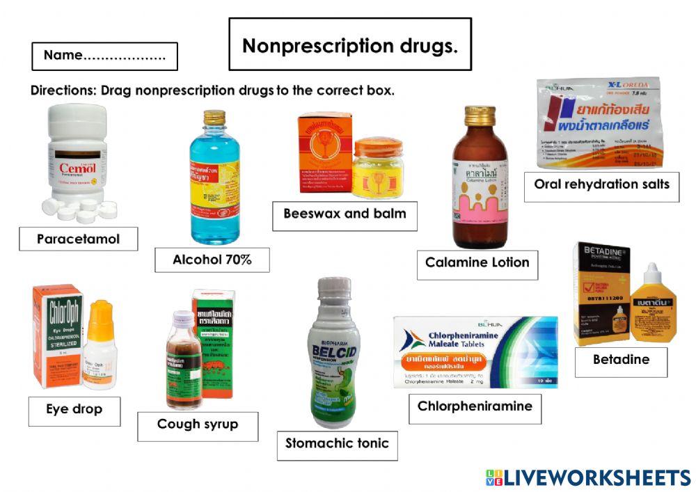Nonprescription drugs