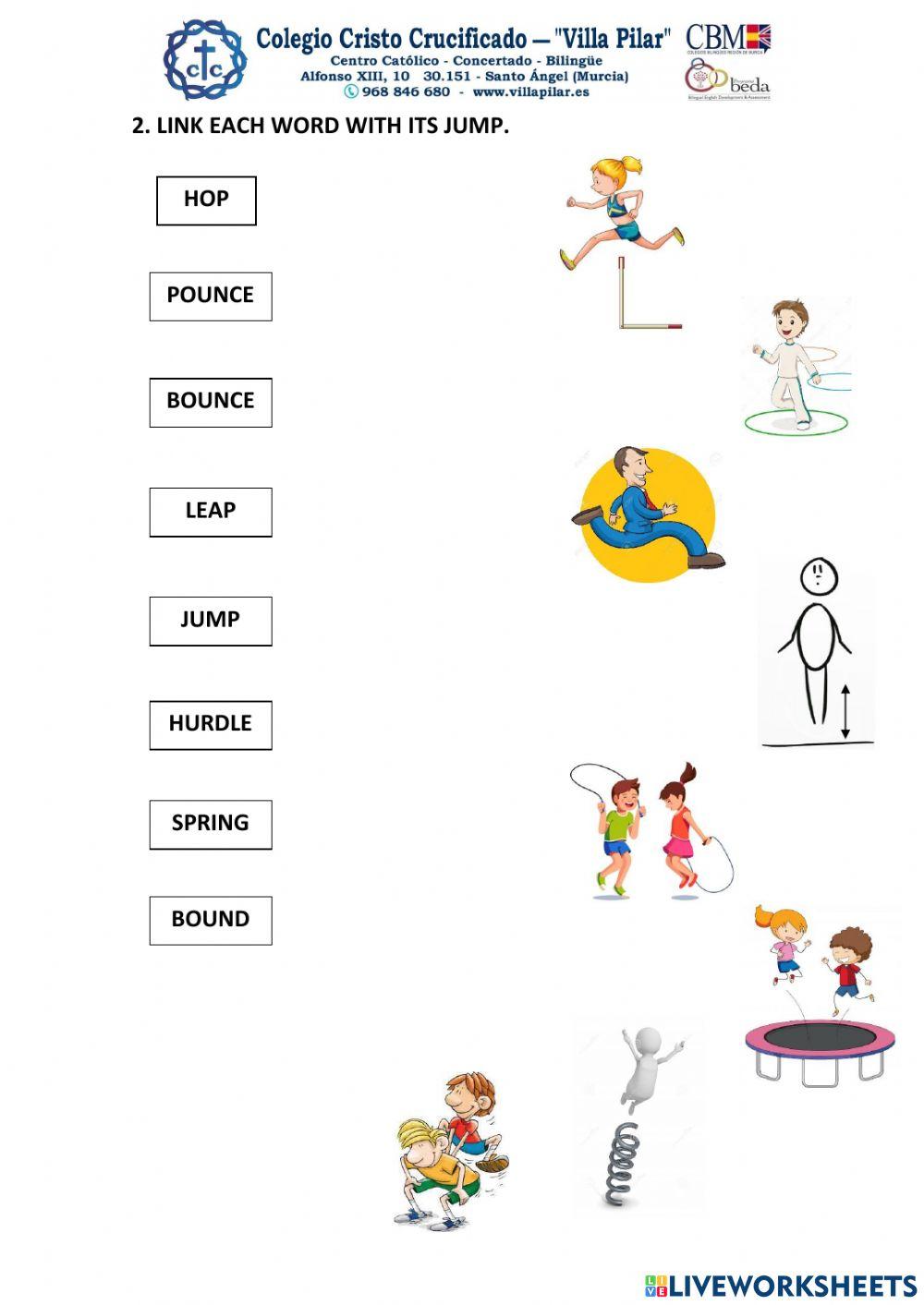 Words related to jump