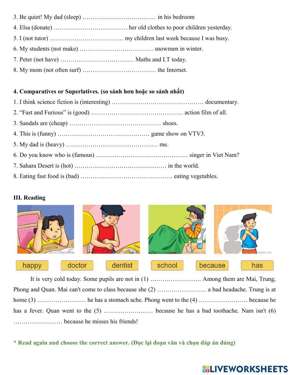 Group 4 - January test